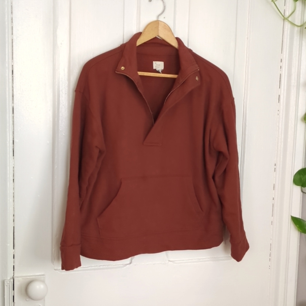 Long Sleeve Half zip Sweatshirt